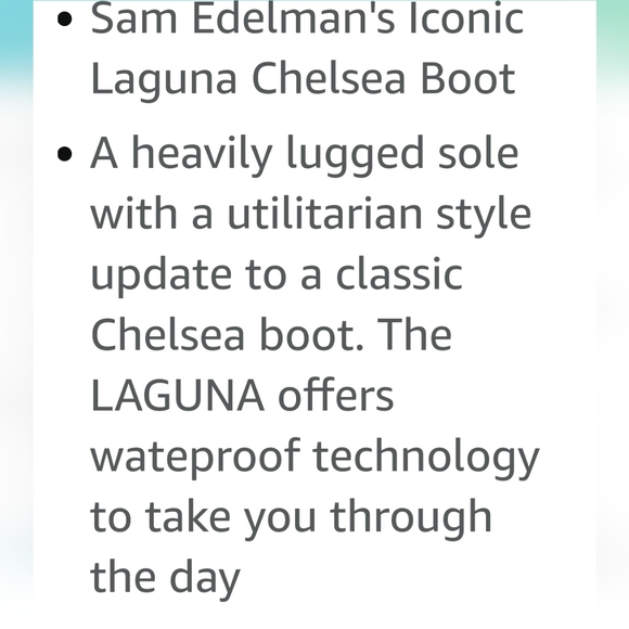 NEW SAM EDELMAN Lug Sole Goring Waterproof Laguna Round Toe Bootie Size 6 - Picture 9 of 12